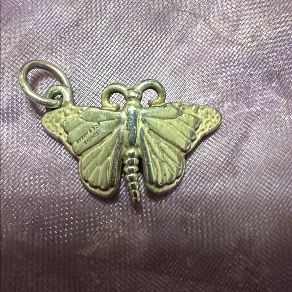 James Avery Silver and Gold Butterfly Pendant - Picture 3 of 4
